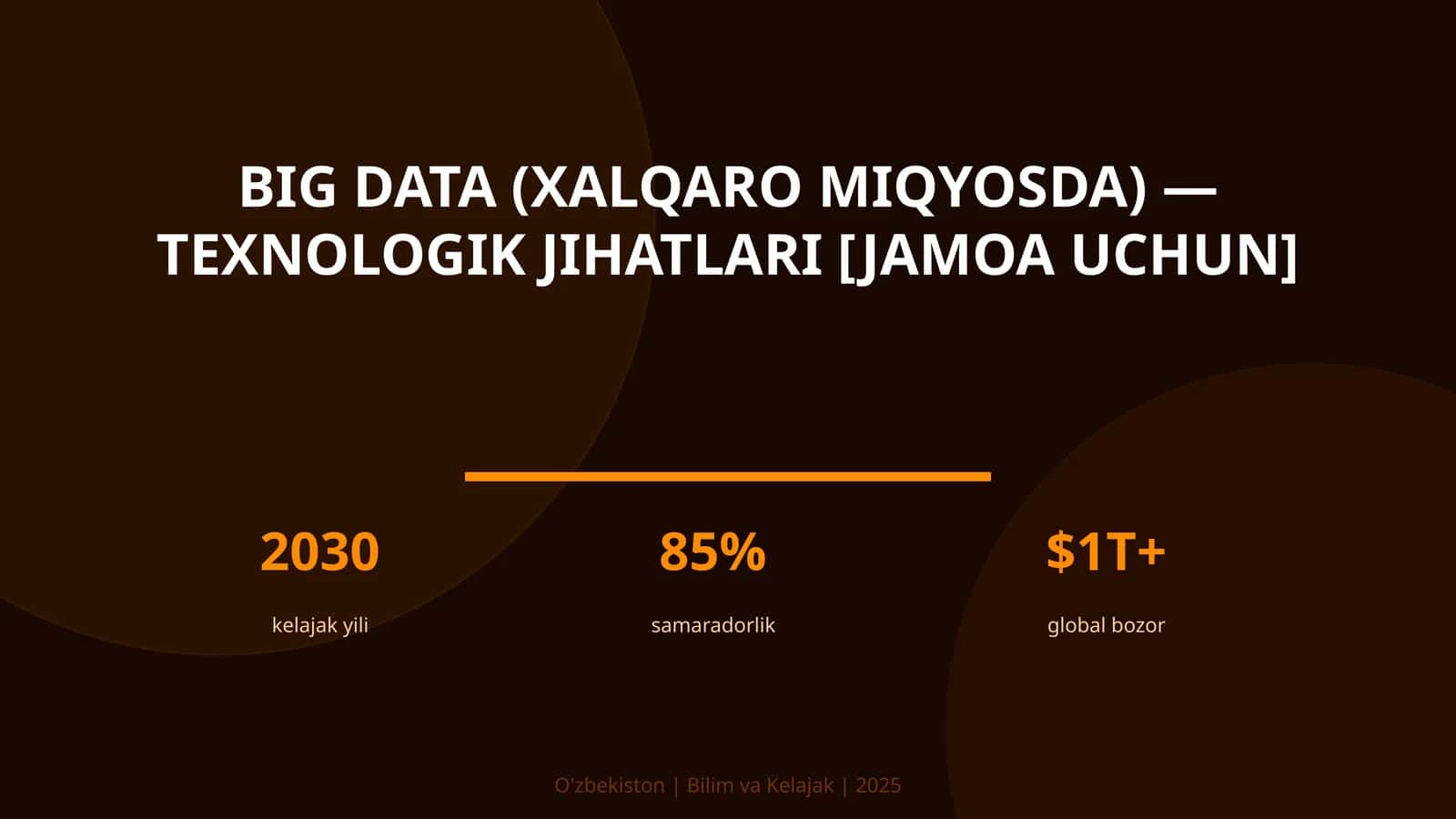 Big Data (XALQARO MIQYOSDA) 1