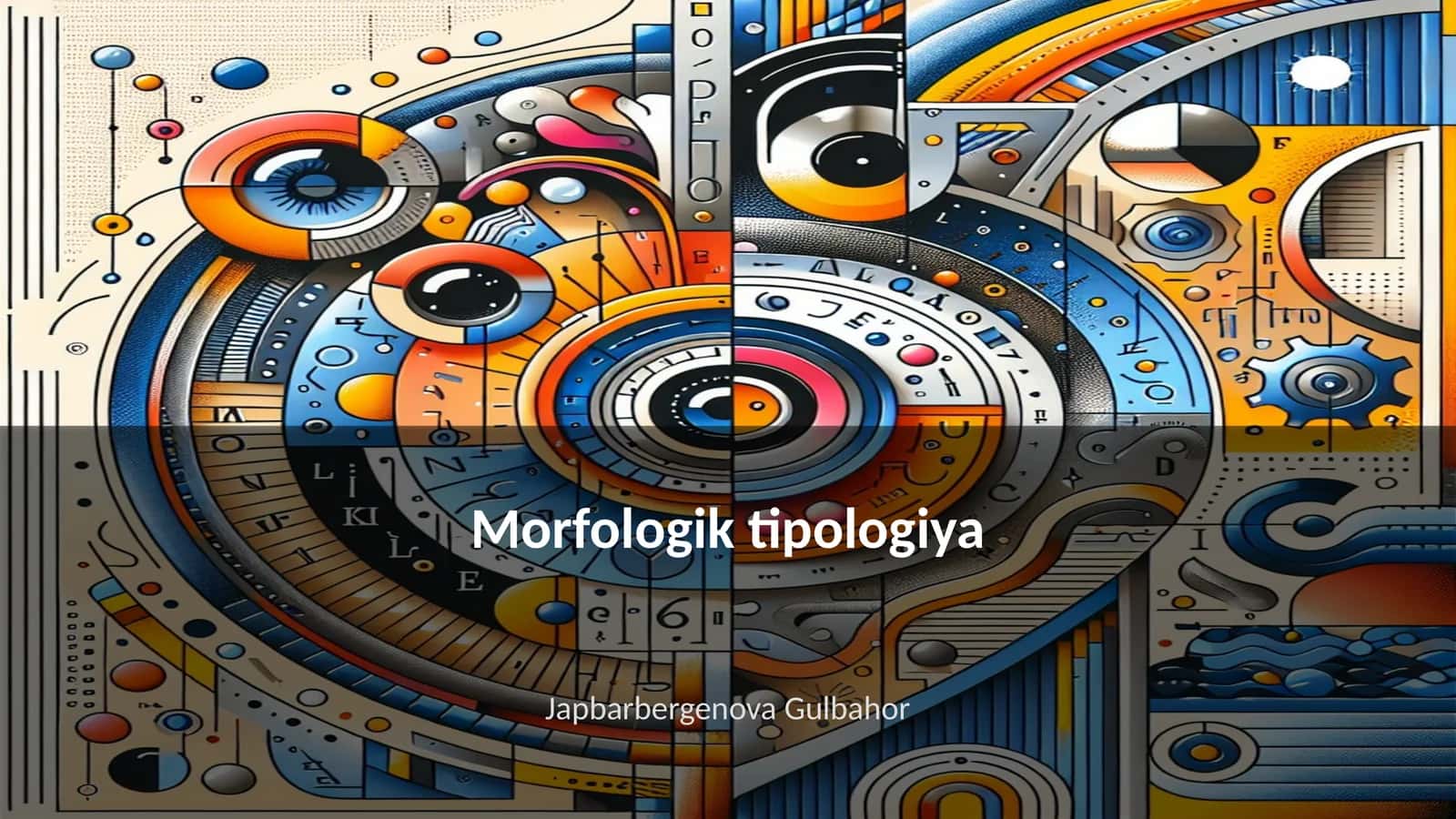 Morfologik tipologiya 1