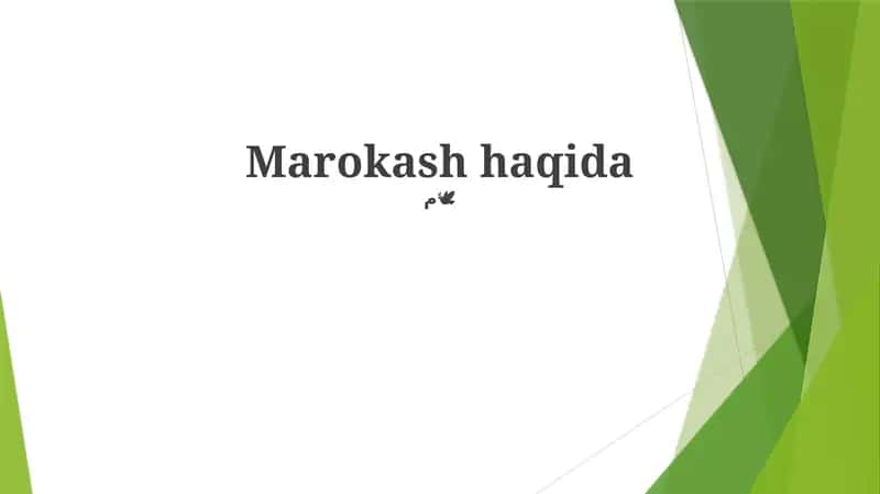 Marokash 1