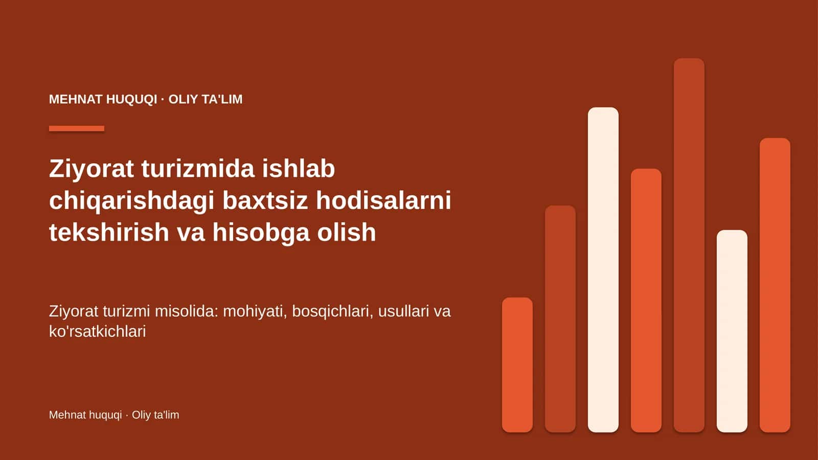 ziyorat turizmida ishlab chiqarishdagi baxtsiz hodisalarni tekshirish va hisobga olish 2040 1