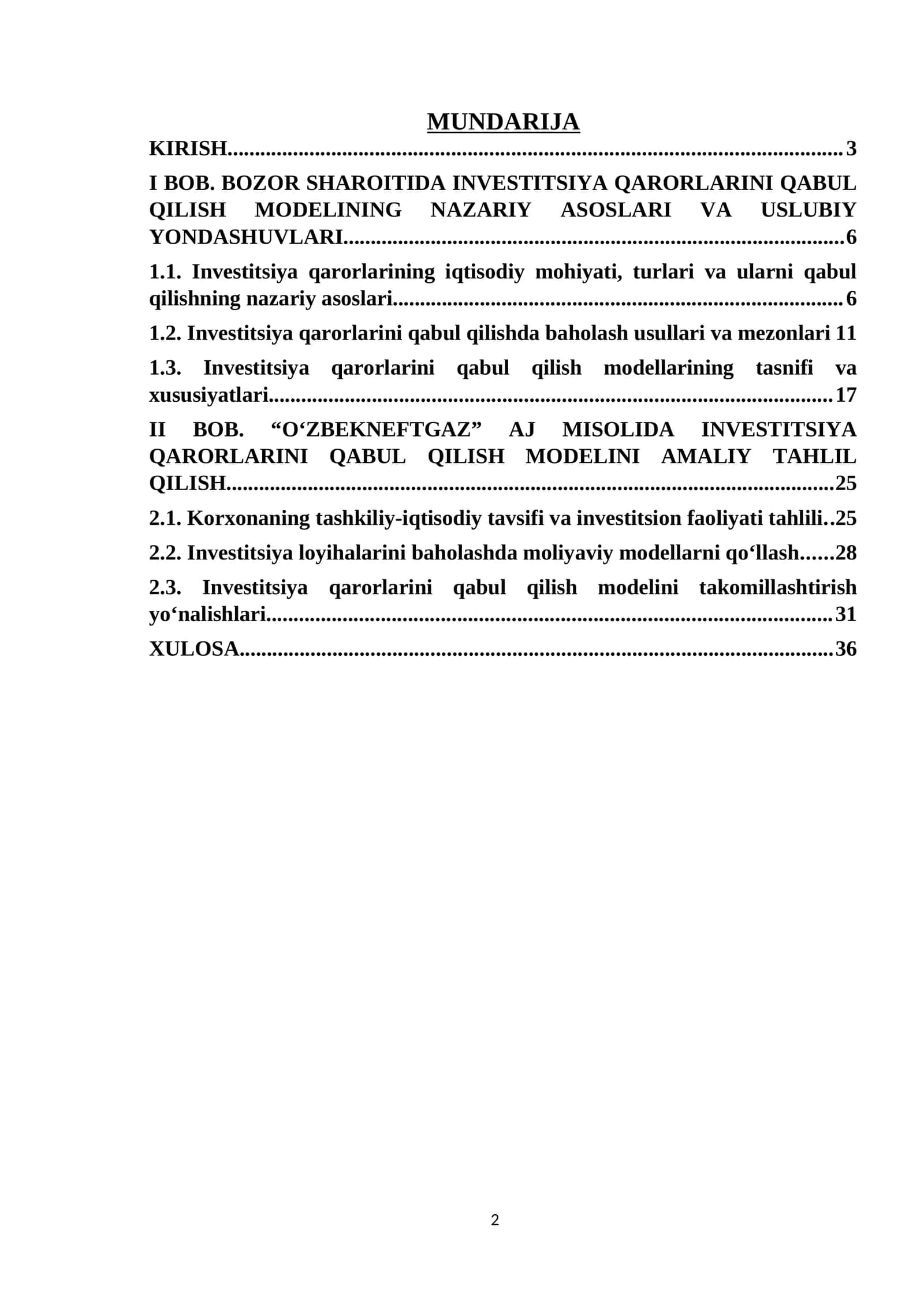 INVESTITSIYA QARORLARINI QABUL QILISH MODELINING NAZARIY ASOSLARI VA USLUBIY YONDASHUVLARI 1