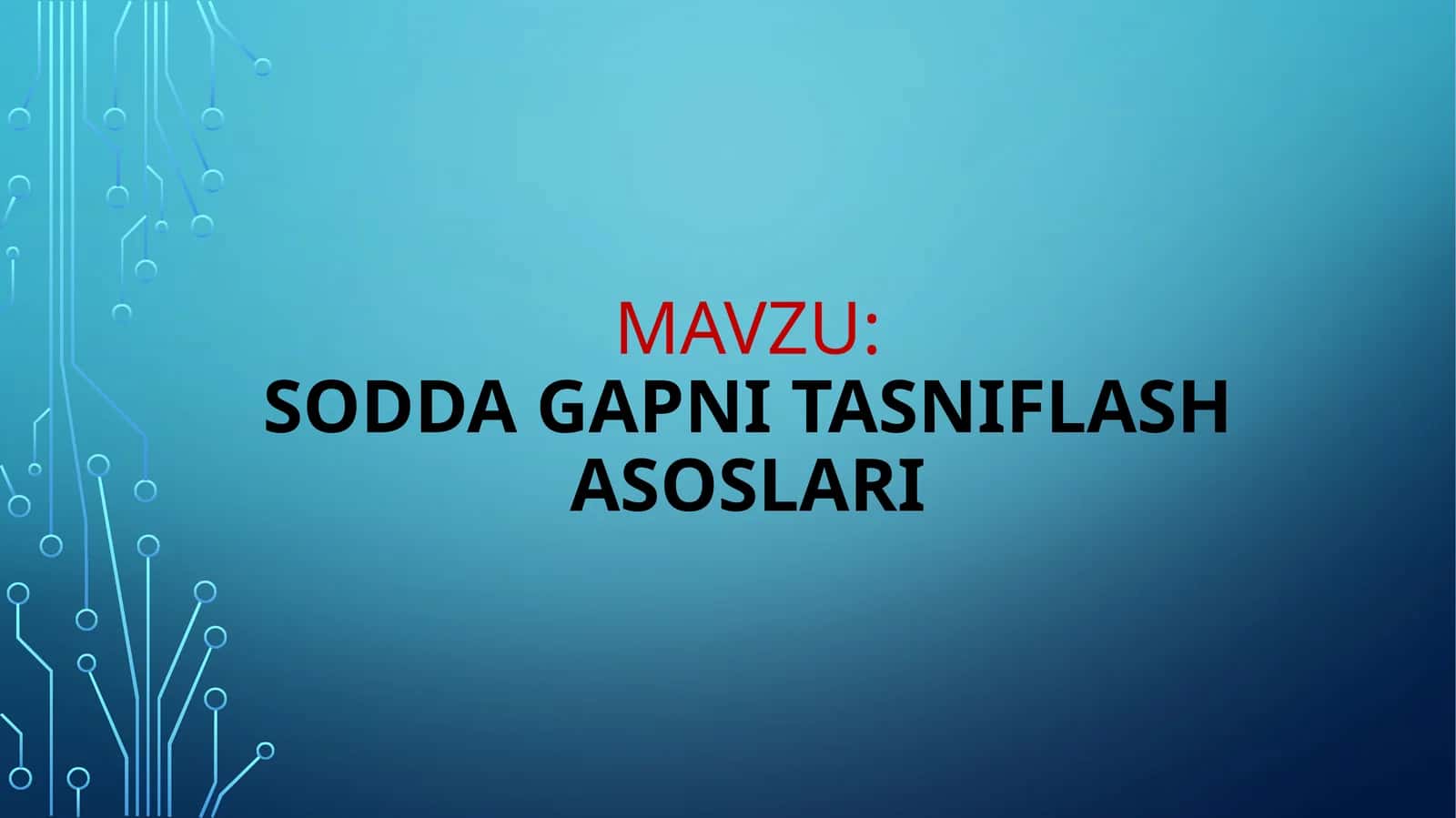 Sodda gap va uning turlari 1