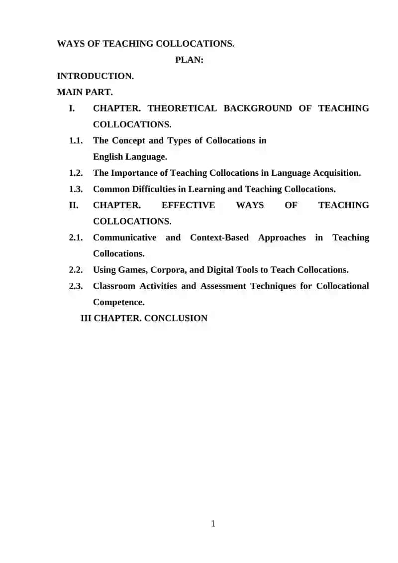 Effective Ways of Teaching Collocations