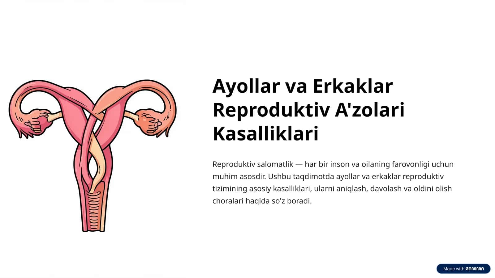 Reproduktiv A'zolari Kasalliklari 1