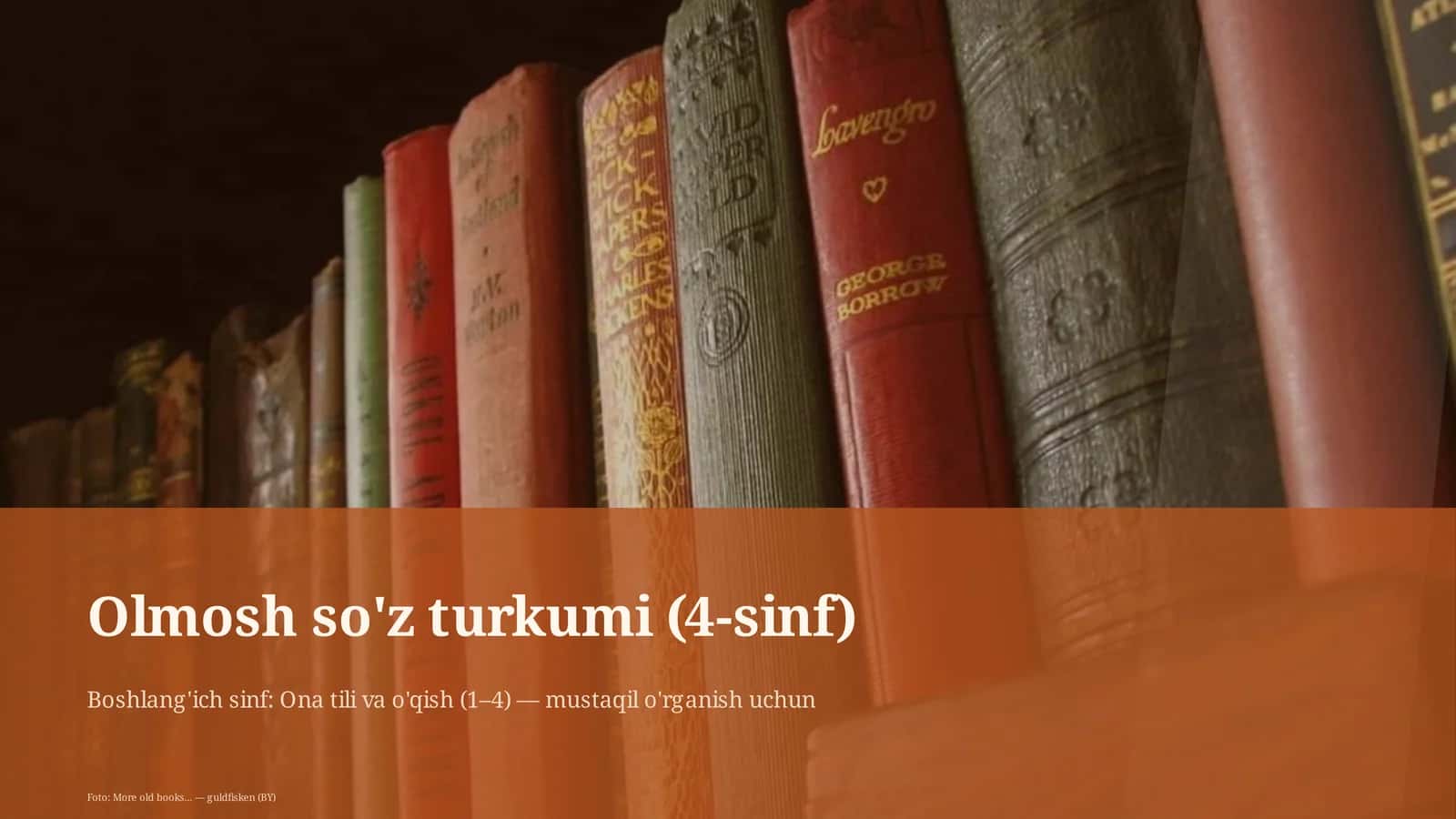 Olmosh so'z turkumi (4-sinf) 1