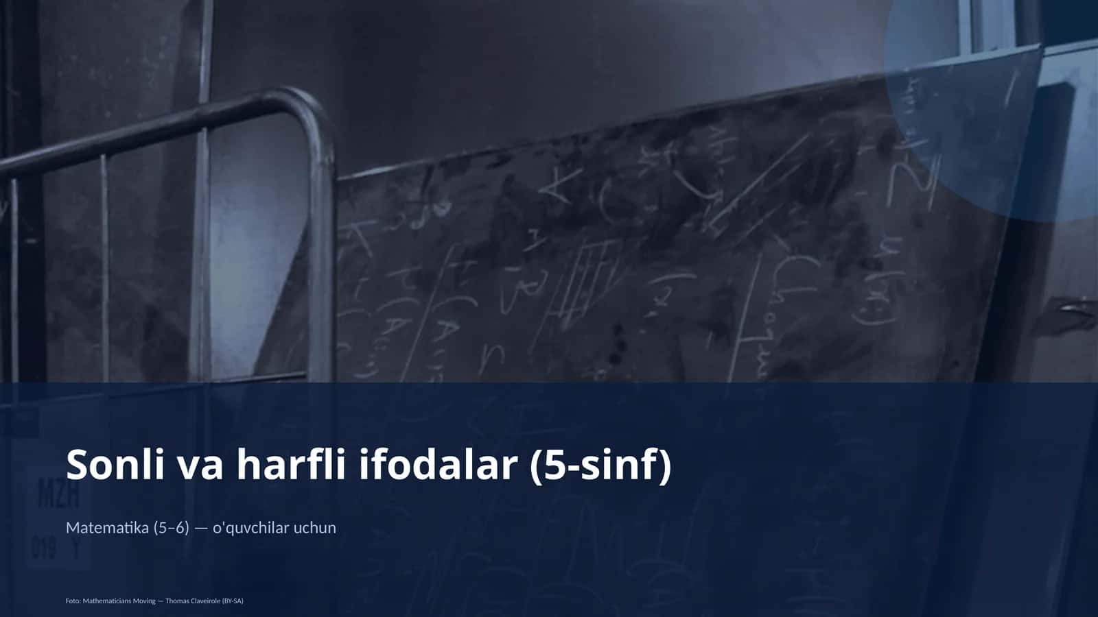 Sonli va harfli ifodalar (5-sinf) 1
