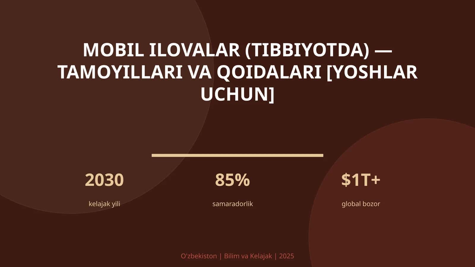 Mobil ilovalar (tibbiyotda) — tamoyillari va qoidalari [yoshlar uchun] 1