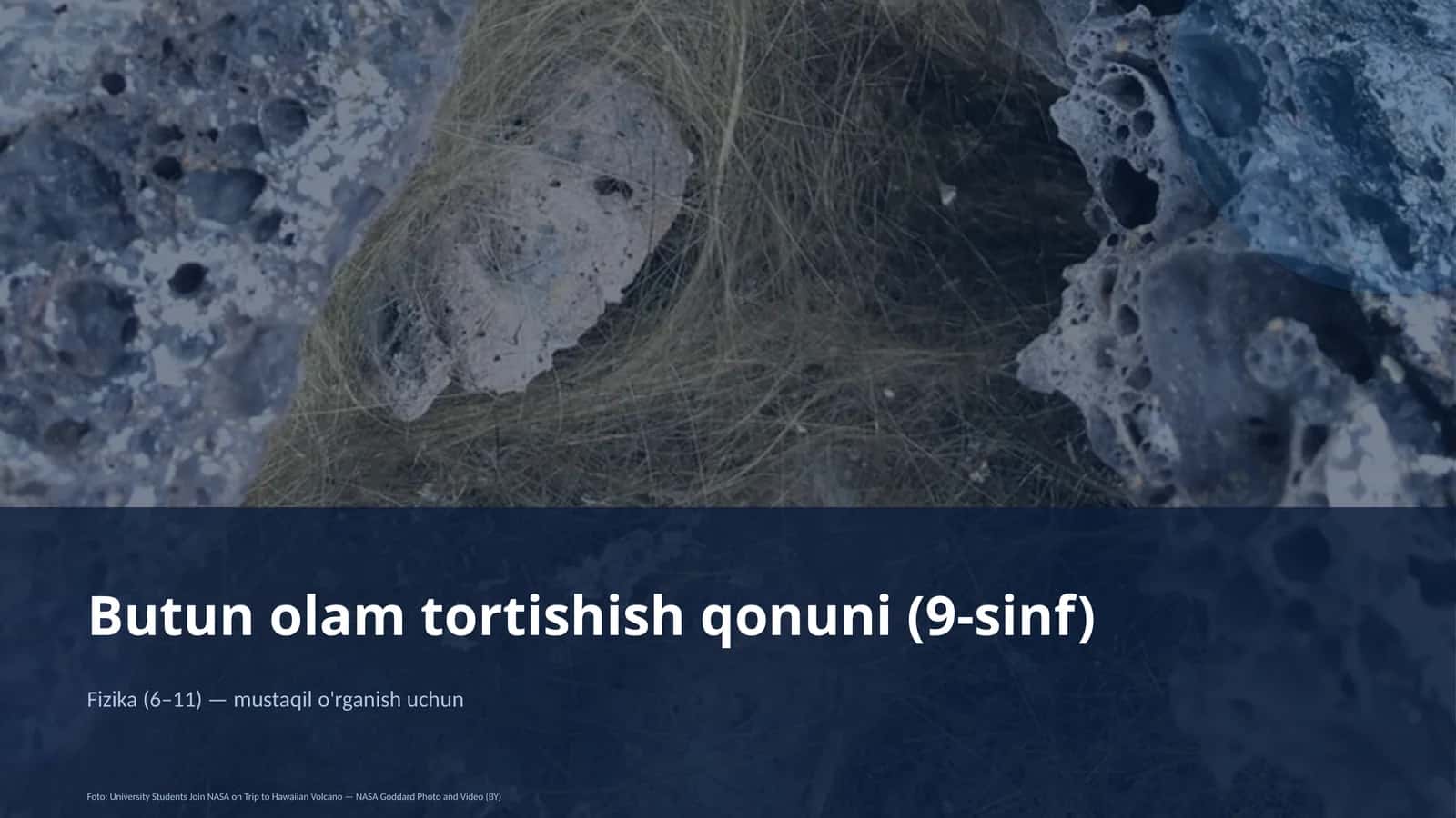 Butun olam tortishish qonuni (9-sinf) 1