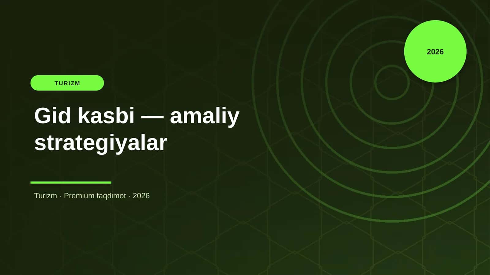 Gid kasbi — amaliy strategiyalar 1