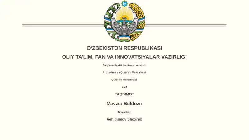 Buldozir 1