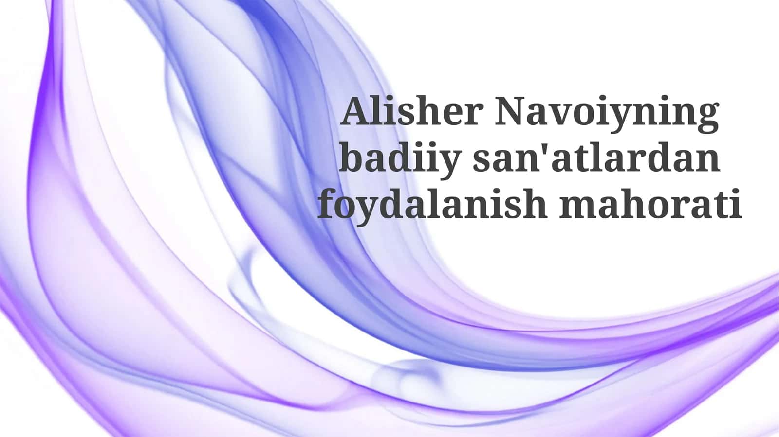Navoiy San'atining Bugungi Kun Uchun Ahamiyati 1