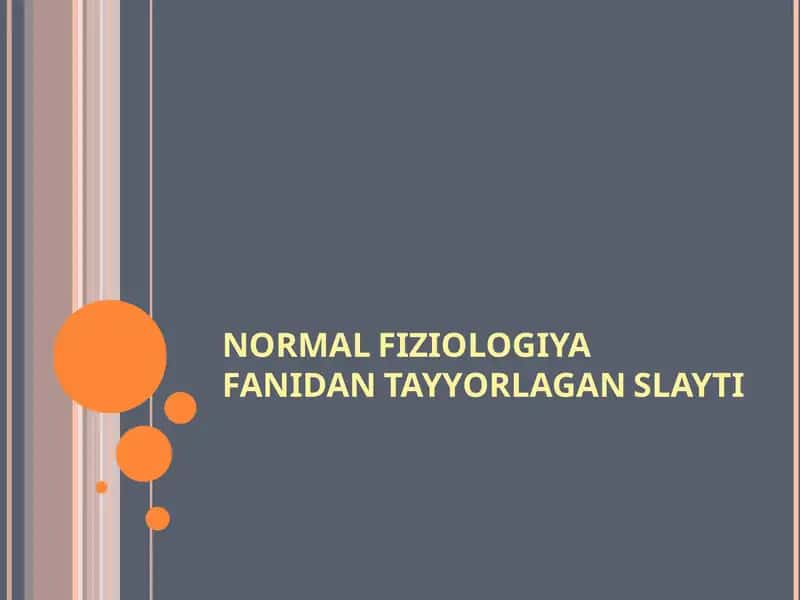 Hazm tizimi faoliyati. Oģiz bòshliģi va medada ovqat hazm bòlishi. 1
