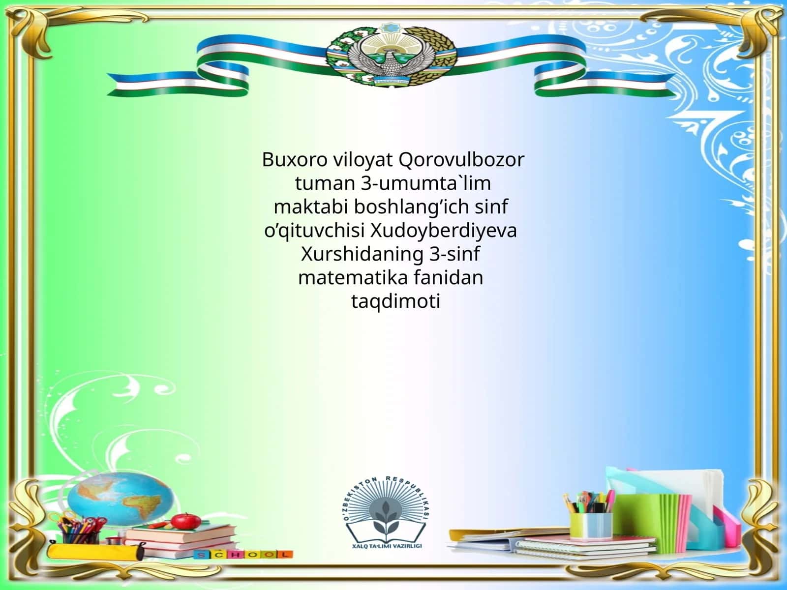 Rimraqamlari ta'limi 1