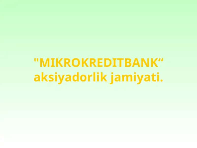 Mikrokreditlar 1