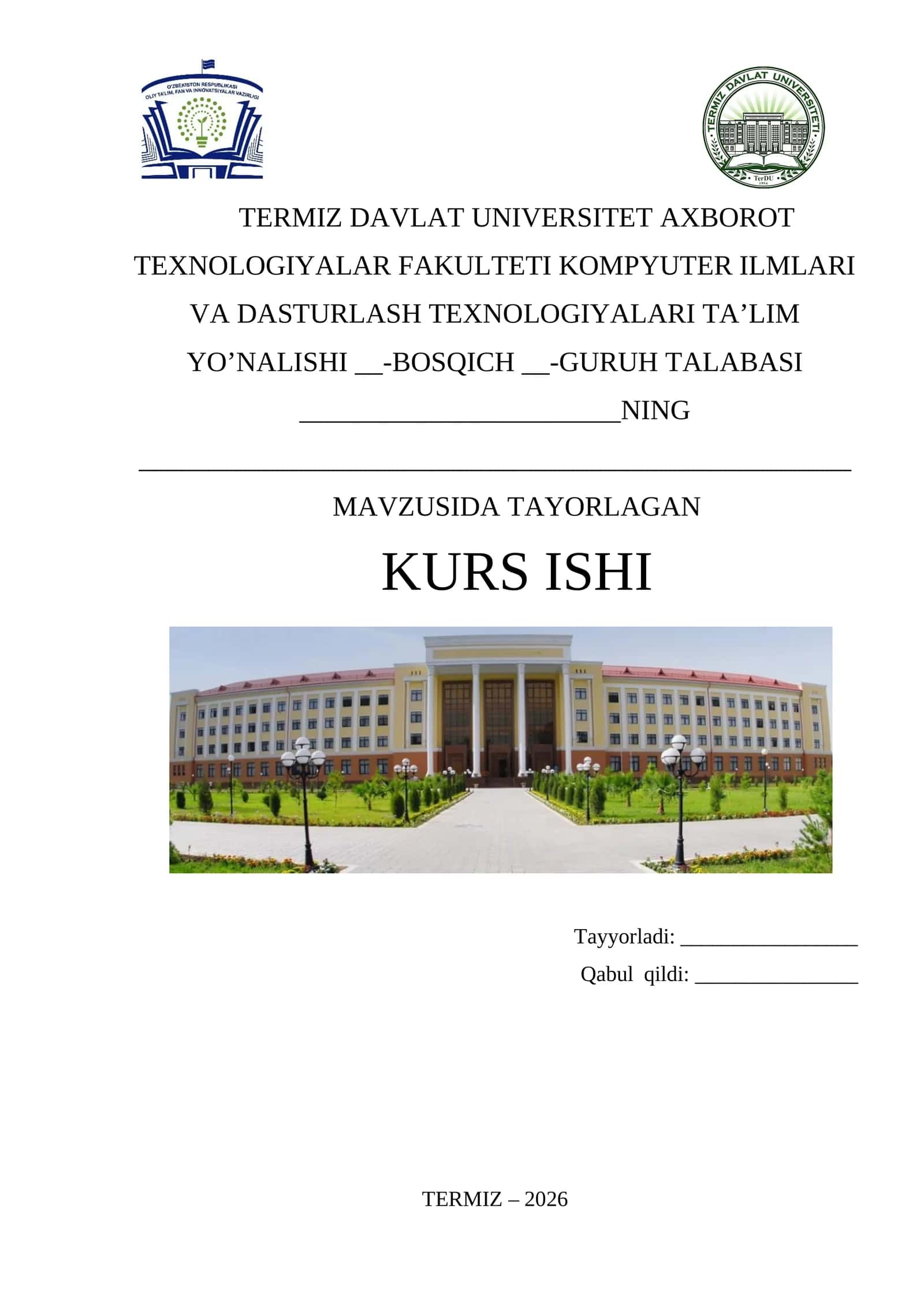 ILON O‘YINI HAQIDA UMUMIY MA’LUMOT VA NAZARIY ASOSLAR 1