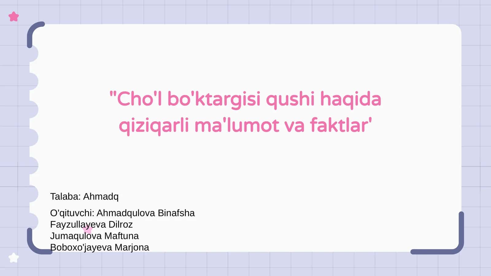 Cho'l bo'ktargisi qushi haqida qiziqarli ma'lumot va faktlar 1
