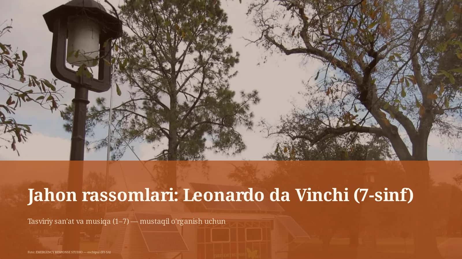 Jahon rassomlari: Leonardo da Vinchi (7-sinf) 1