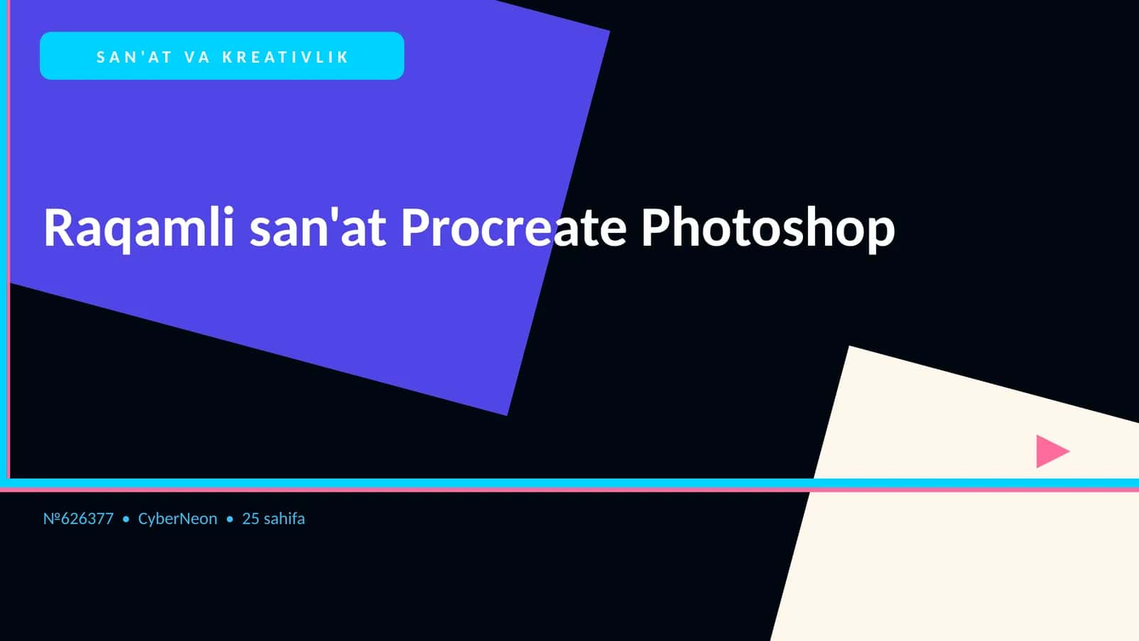 SAN'AT VA KREATIVLIK 1