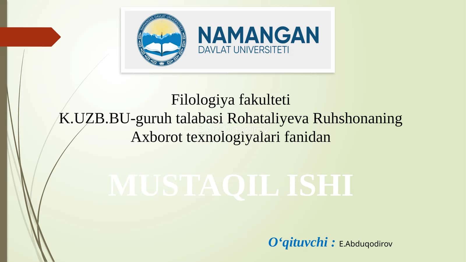 Micromedia Flash MX dasturidagi animatsiyalar 1