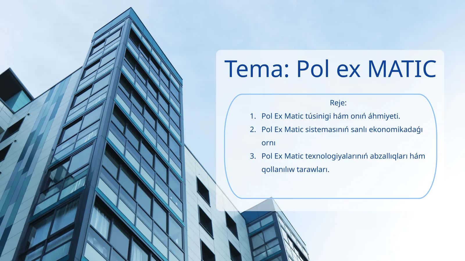 Pol ex MATIC 1