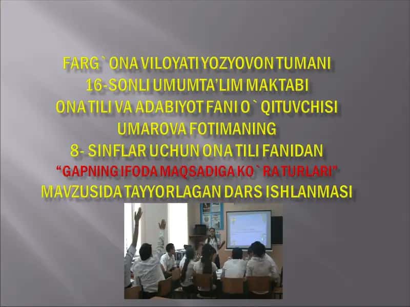 GAPNING IFODAMAQSADIGA KO" RATURLARI" 1