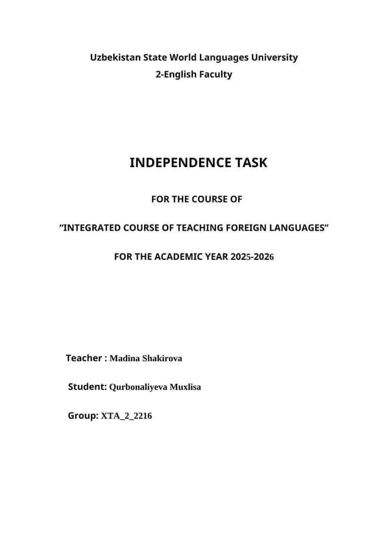 Principles of Language Assessment and Test Design 1