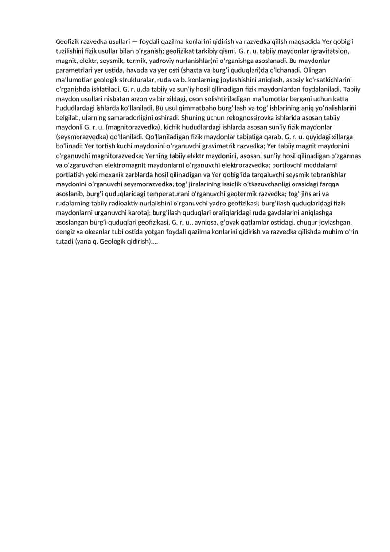 Geofizik razvedka usullari 1