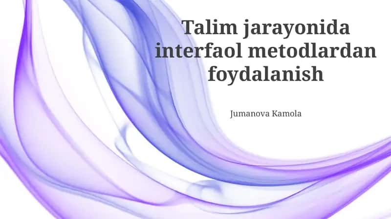 Samarali Interfaol Dars Rejalashtirish 1