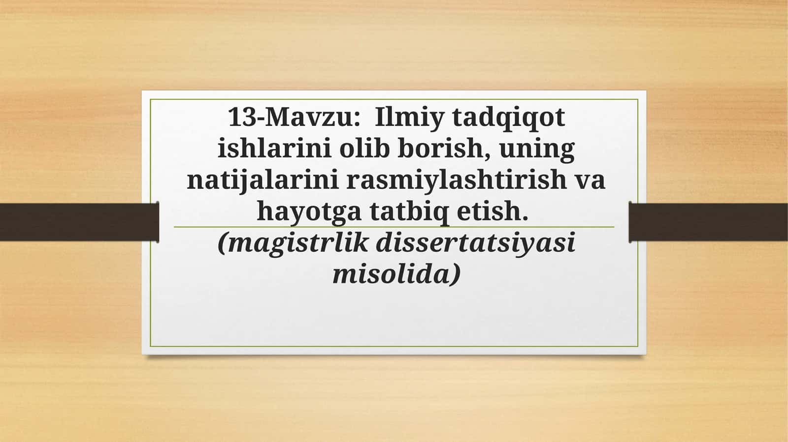 Ilmiytаdqiqоtish 1