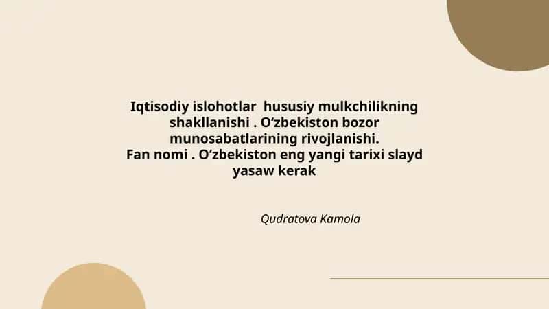 Oʻzbekiston eng yangi tarixi 1