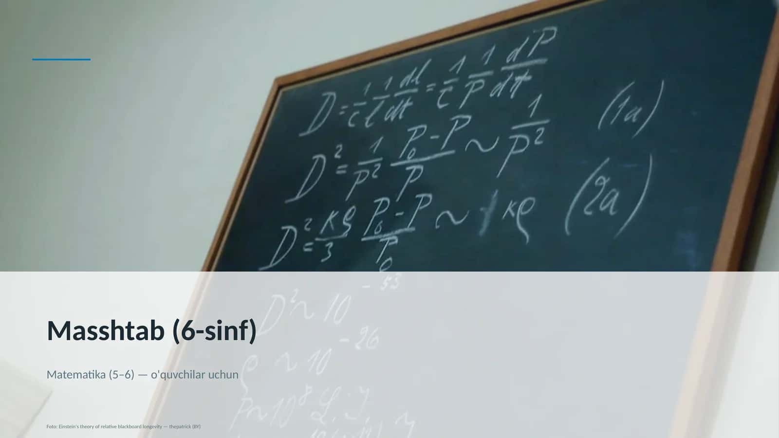 Masshtab (6-sinf) Matematika (5–6) 1