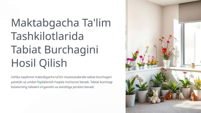 Tabiat burchagini Hosil Qilish 1