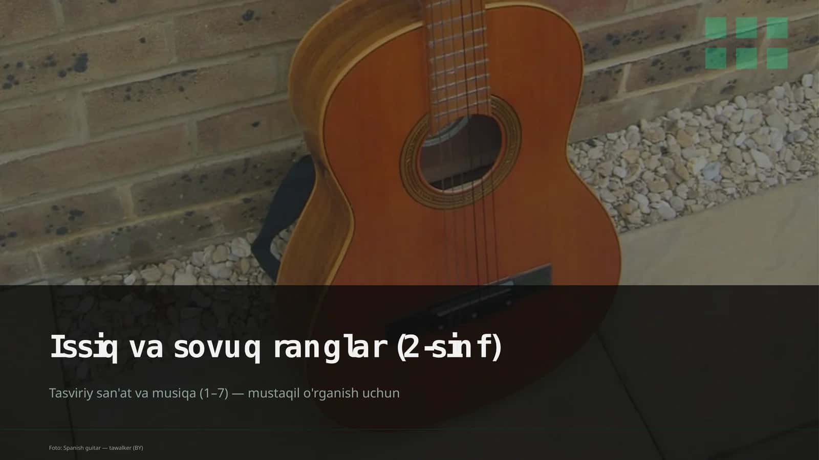 Issiq va sovuq ranglar (2-sinf) 1
