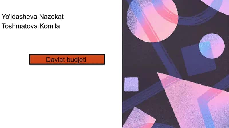 Davlat Byudjeti 1