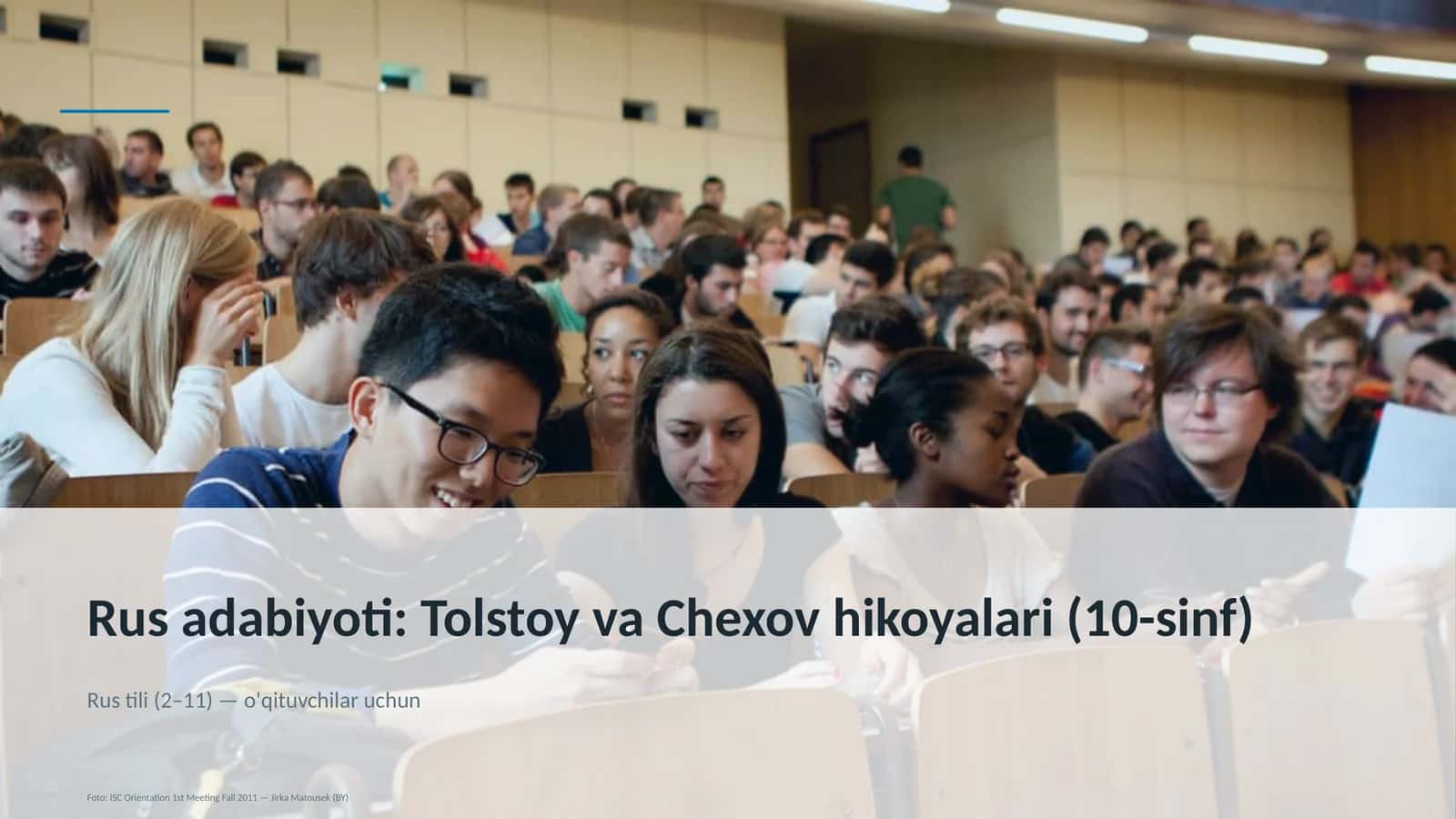 Rus adabiyoti: Tolstoy va Chexov hikoyalari (10-sinf) 1