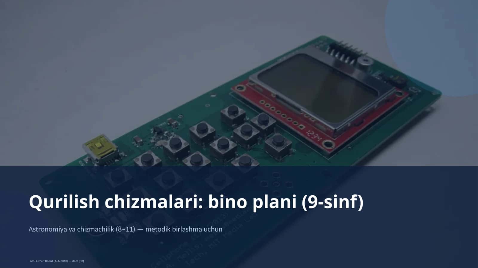 Bino plani (9-sinf) 1