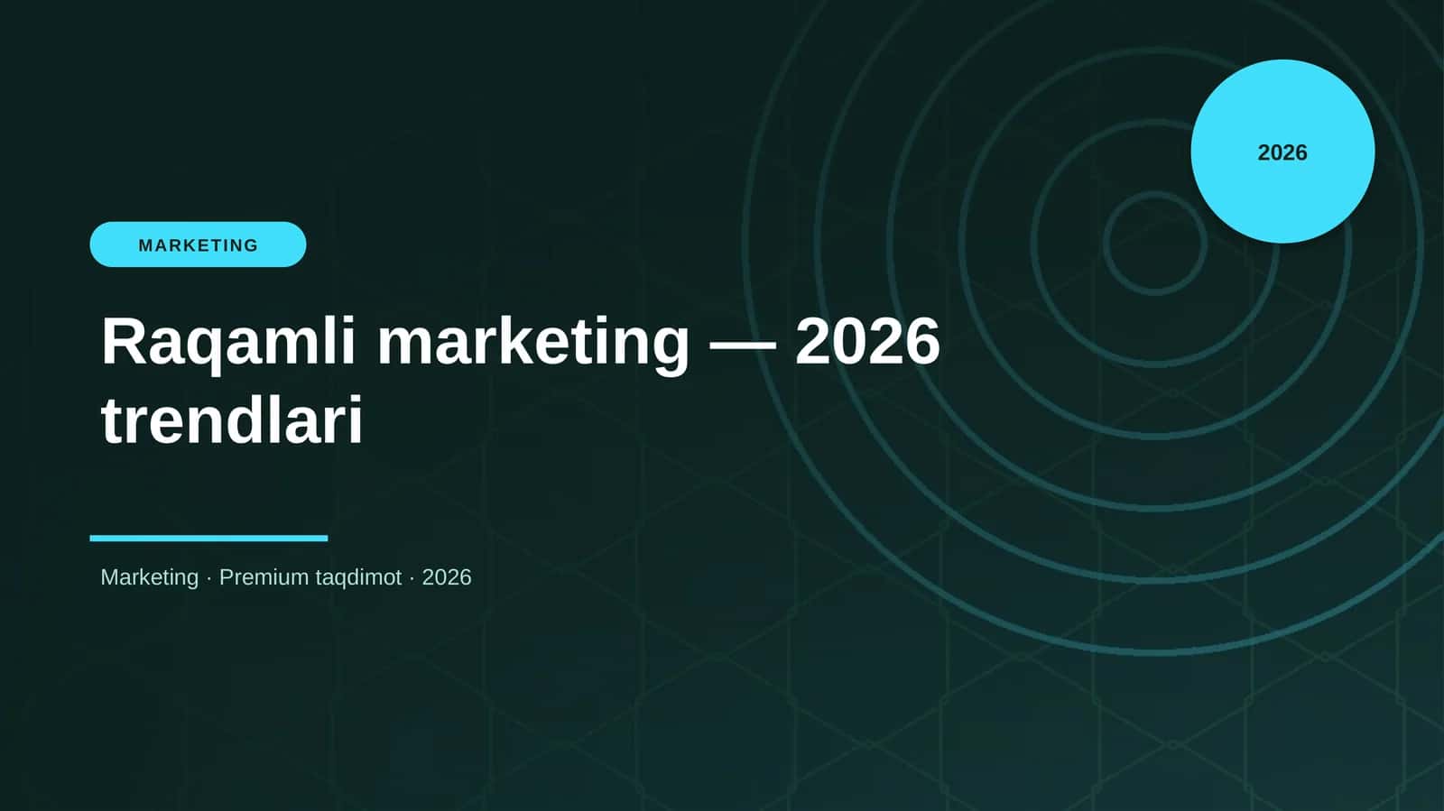 Raqamli marketing — 2026 trendlari 1
