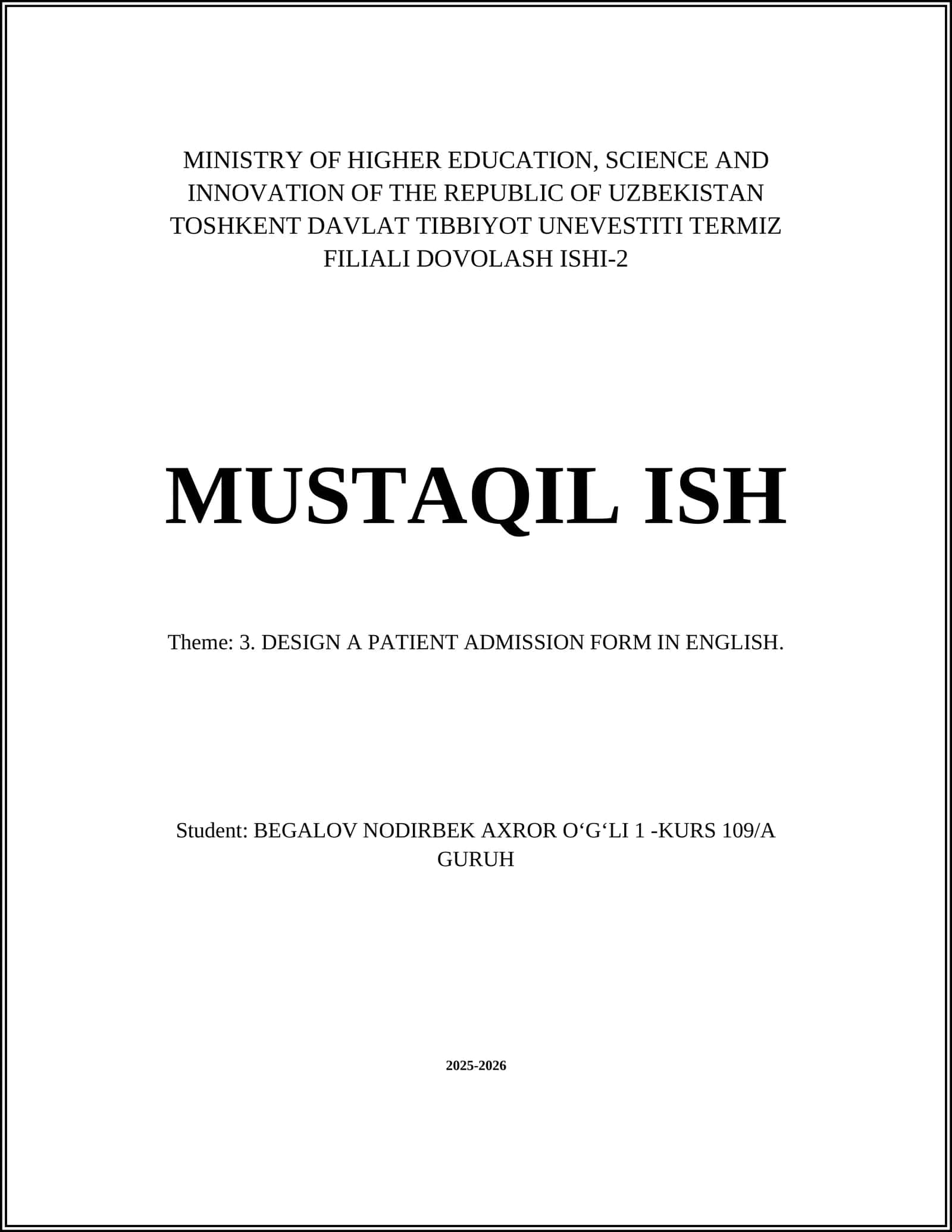 TERMIZ FILIALI DOVOLASH ISHI-2 1