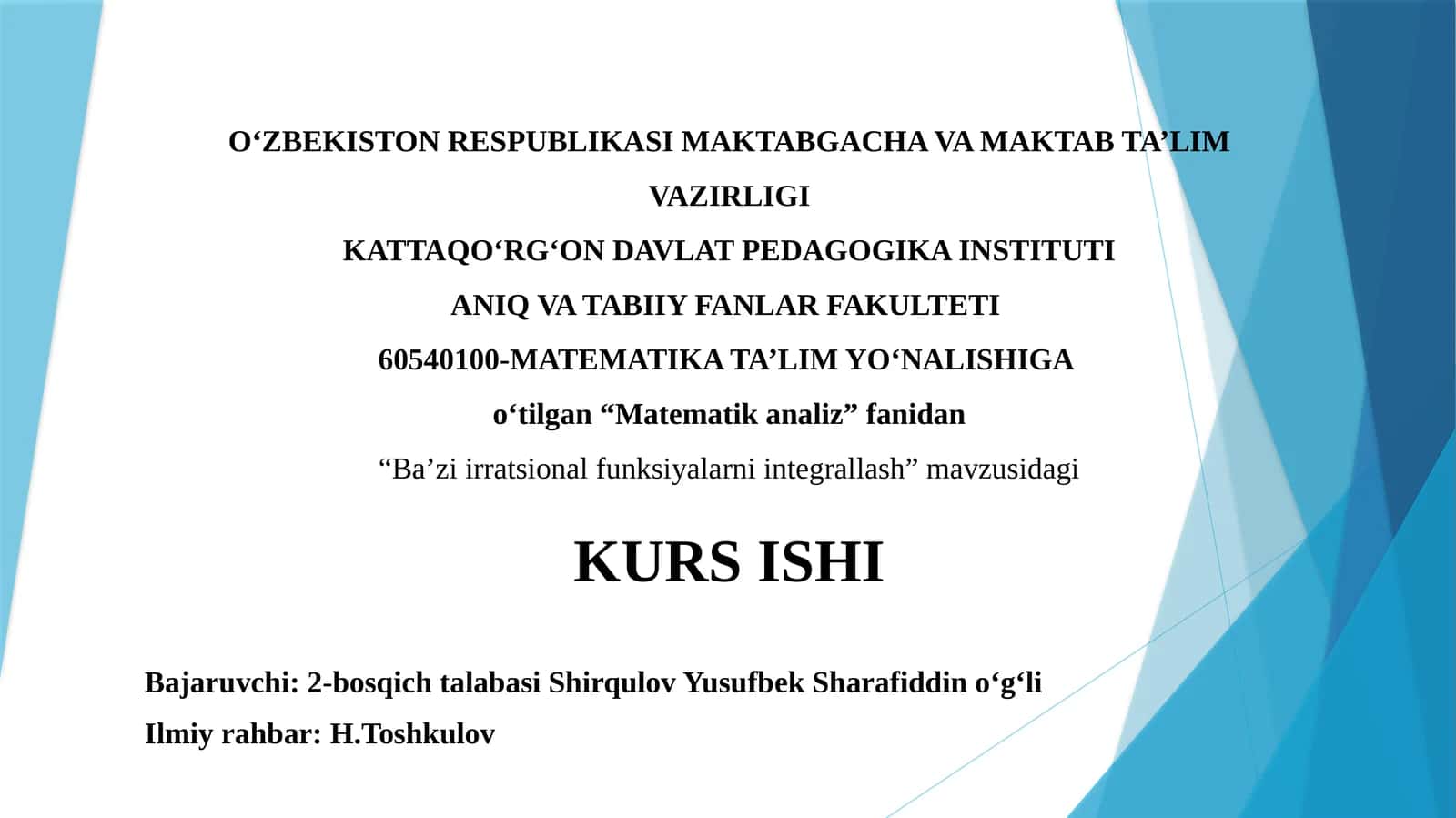 Matematikanaliz 1