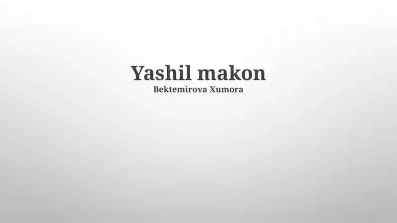 Yashil makon 1