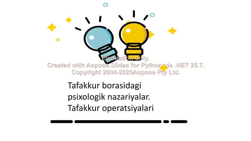 Tafakkur borasidagi psixologik nazariyalar 1
