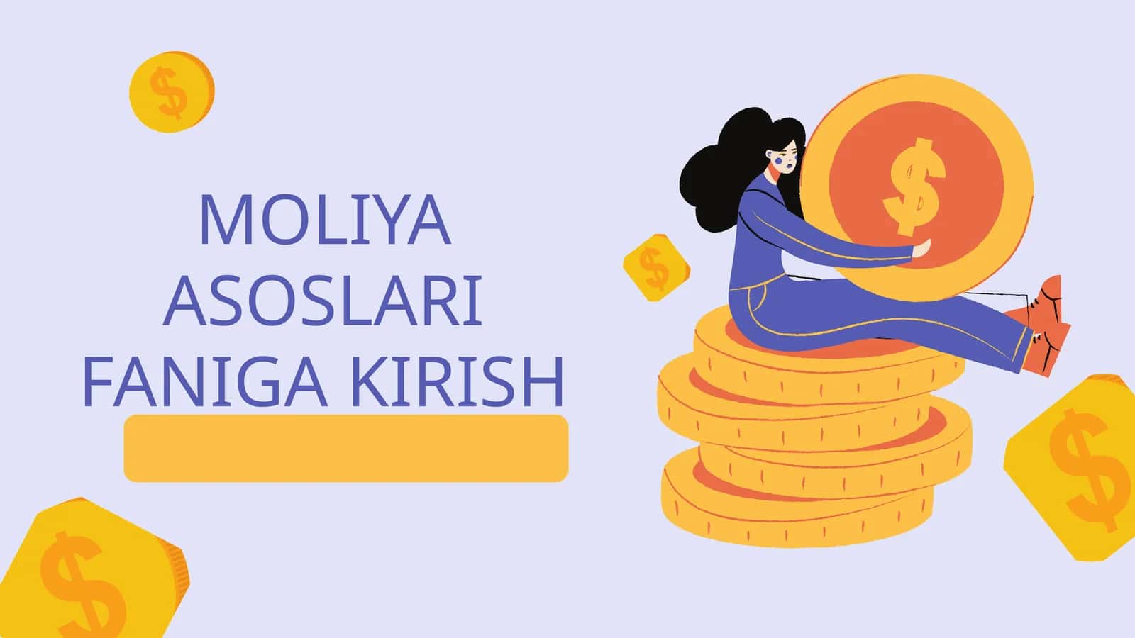 Moliya asoslari faniga kirish 1