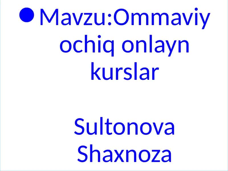 Online ta’lim platformalari 1
