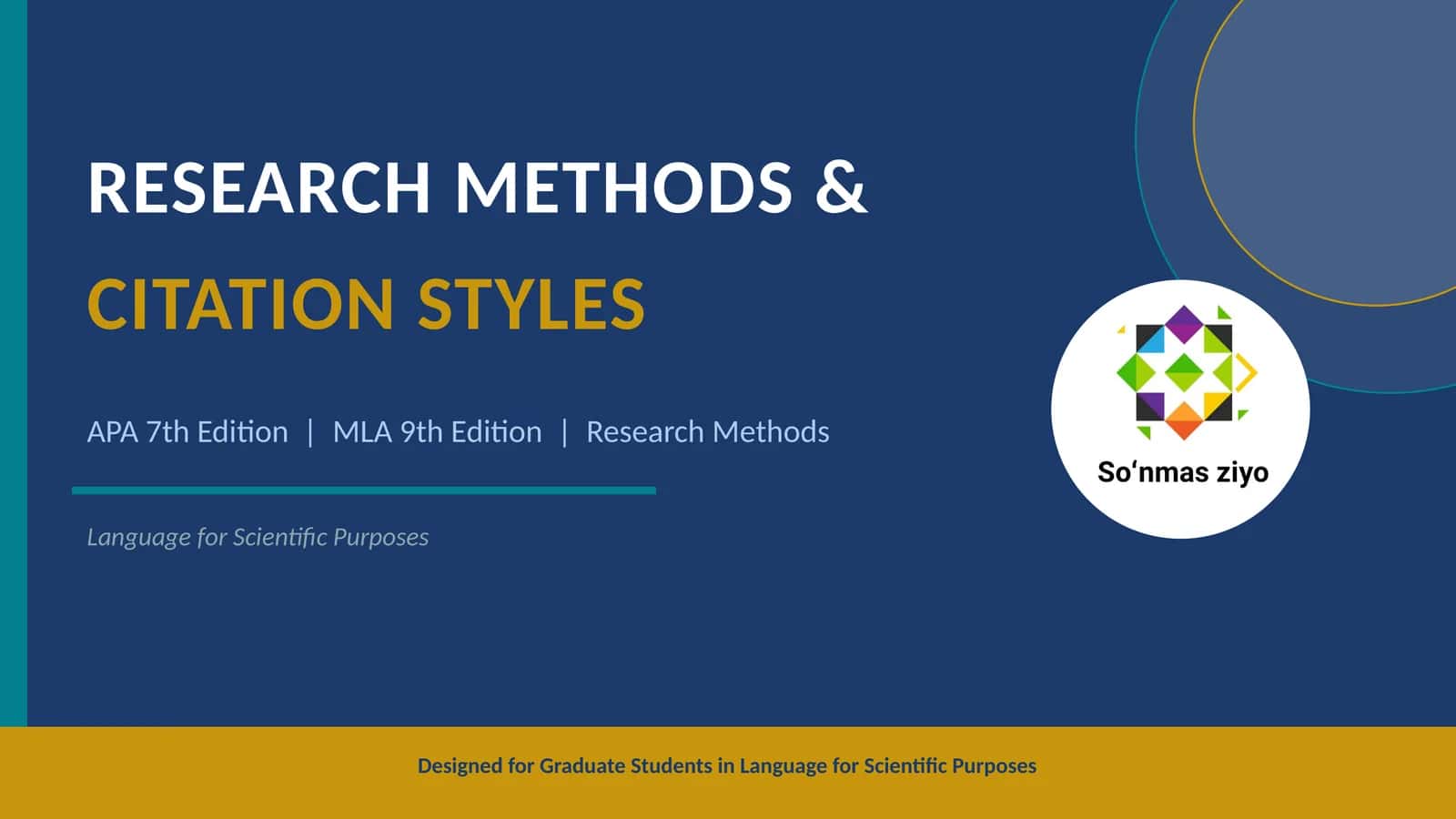 RESEARCH METHODS & CITATION STYLES 1