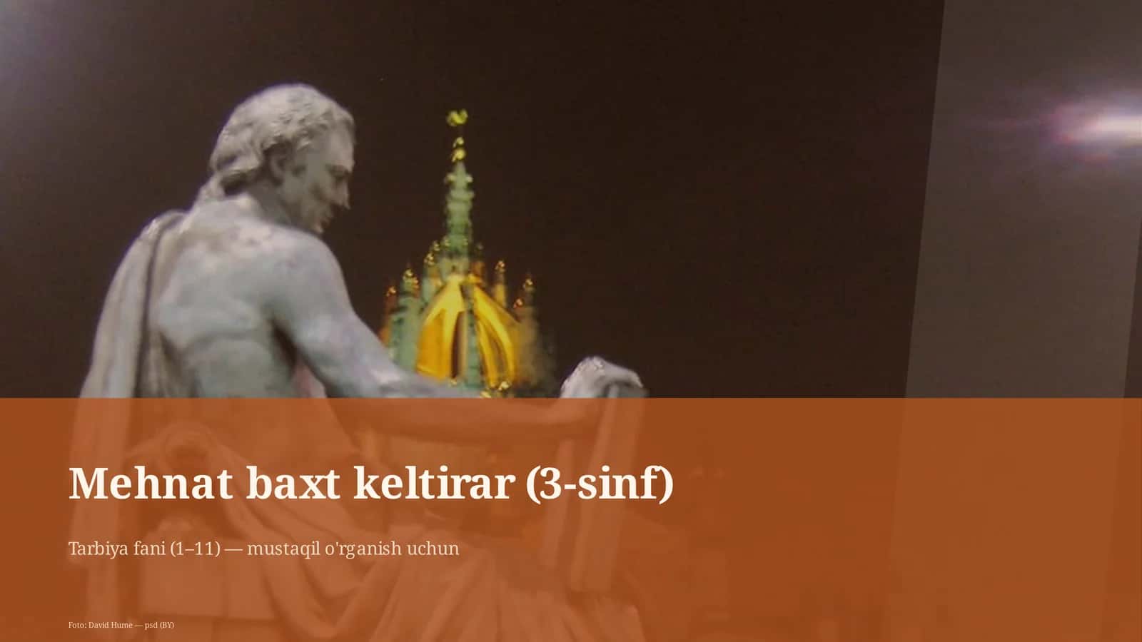 Mehnat baxt keltirar (3-sinf) 1