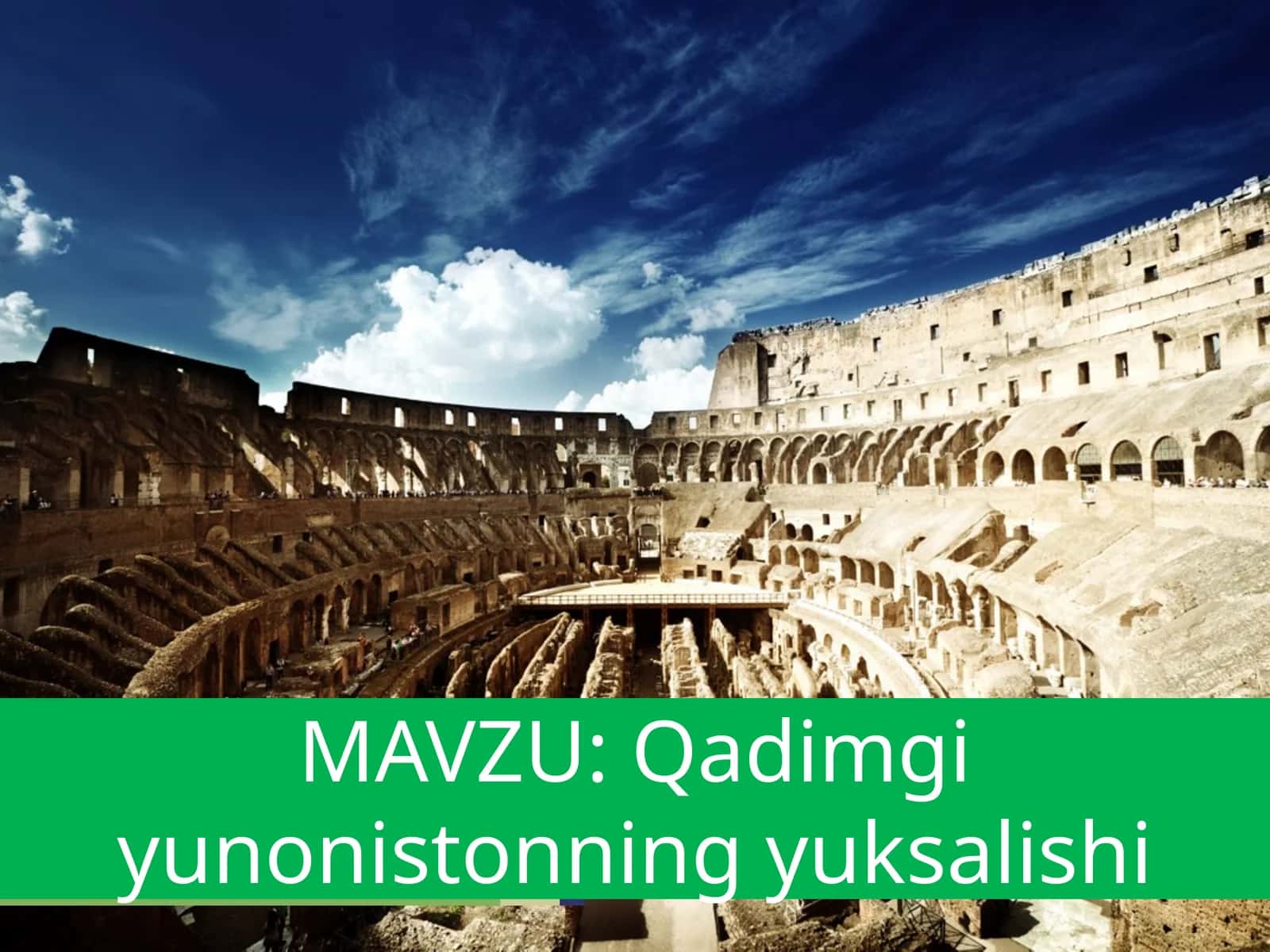 Qadimgi yunonistonning yuksalishi 1