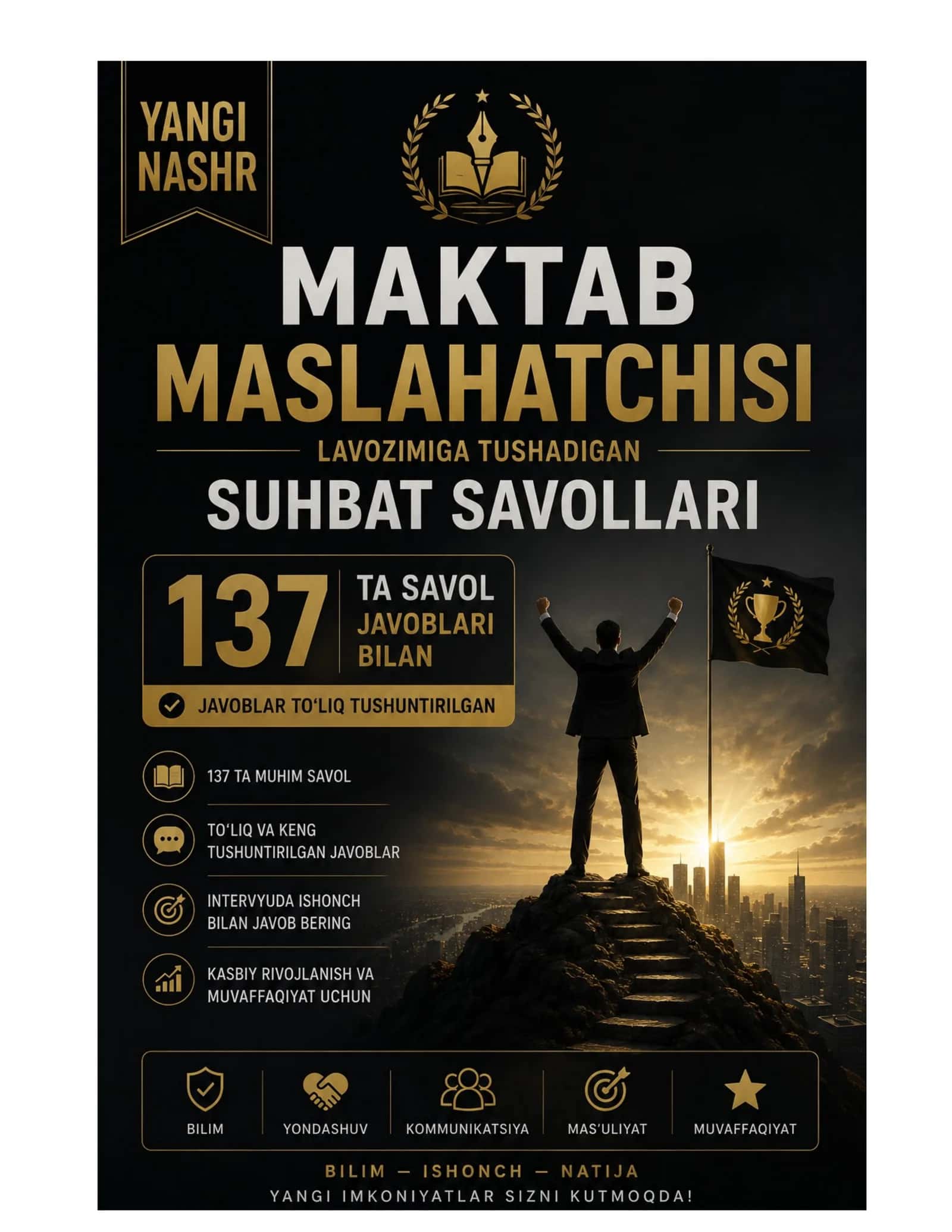 Maktab maslahatchisi lavozimiga tushadigan suhbat savollari yangi tahrir 1