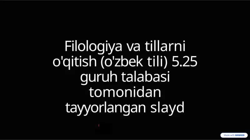 Filologiyavatillarnio'qitish (o'zbektili) 1