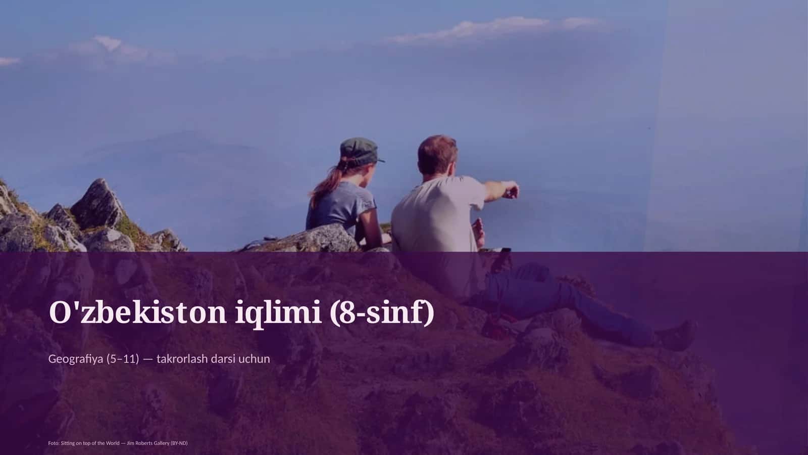 O'zbekiston iqlimi (8-sinf) 1