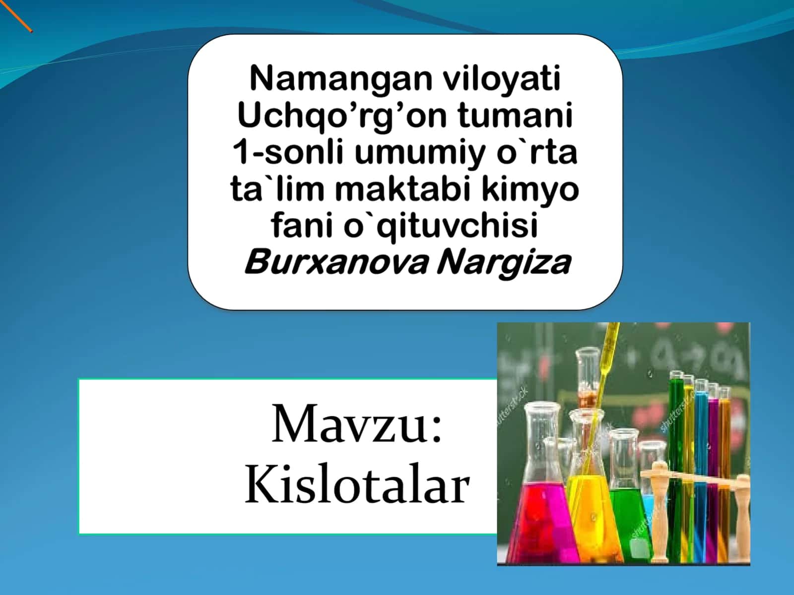 Kislotalar nomlari 1